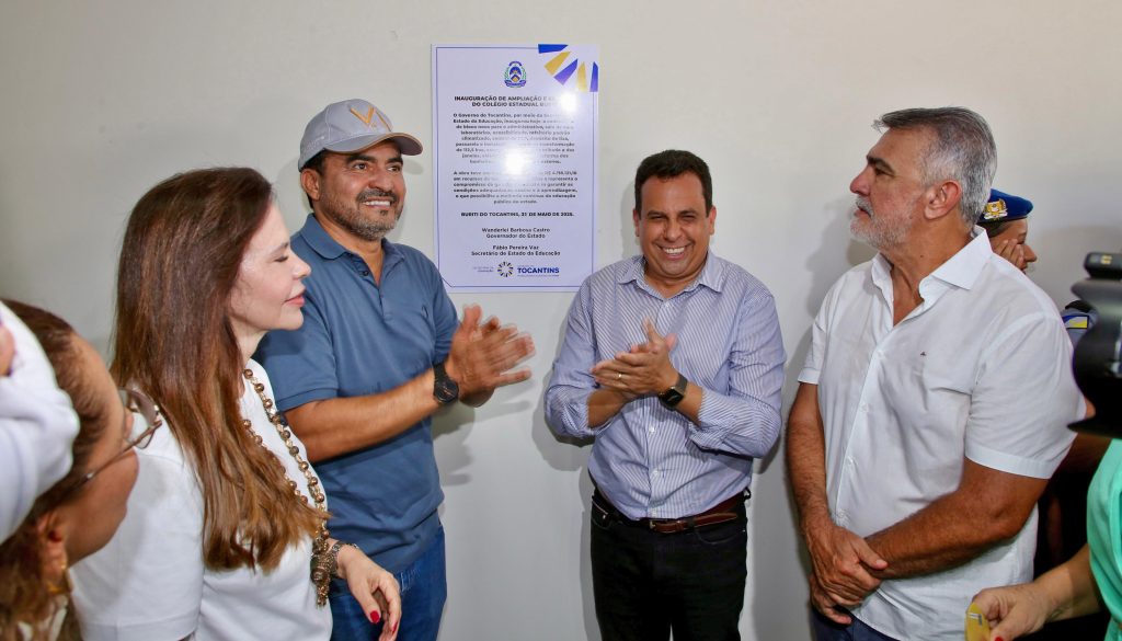 Com investimento de R$ 4,1 milhões, governador Wanderlei Barbosa inaugura reforma e ampliação de colégio estadual em Buriti do Tocantins