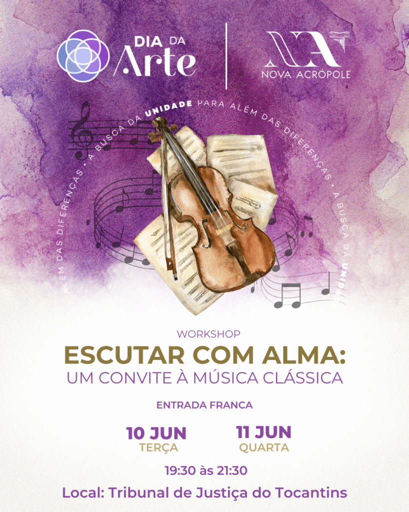 Nova Acrópole promove Semana da Arte com programação gratuita em Palmas